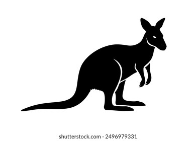 A Wallaby animal vector illustration