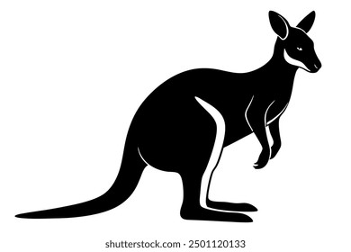 A Wallaby animal vector illustration