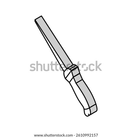 wallboard saw isometric icon vector. wallboard saw sign. isolated symbol illustration
