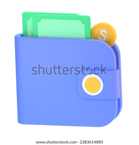 wallet 3D Illustration Icon Pack Element