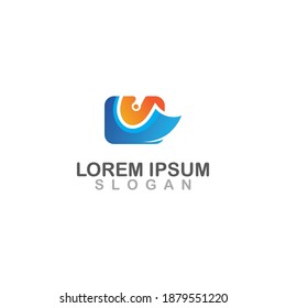 Icono de diseño de logotipo abstracto de cartera ilustración vectorial aislado logotipo plano