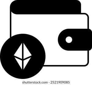 Icono o ilustración de Dirección de billetera para transacciones de criptomonedas
