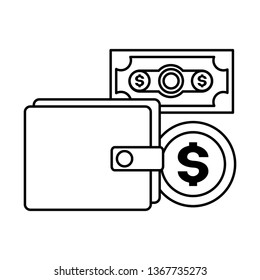 wallet banknote coin