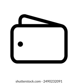 Brieftasche Bifold-Symbole in flacher Stock-Vektorillustration