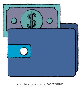 wallet with bill icon