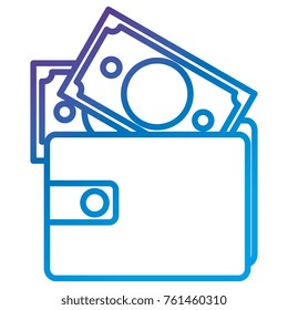 wallet with bill icon