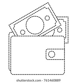 wallet with bill icon