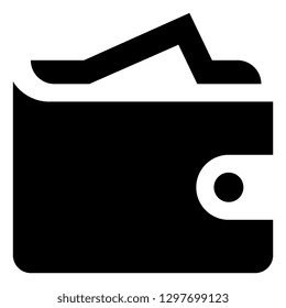 Wallet Billfold Vector Icon