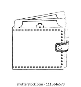 wallet with bills dollars