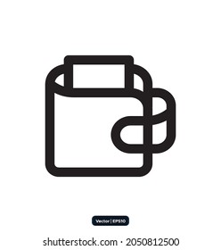Schwarzen Freitag-Symbol aus der Brieftasche. Black Friday Design, Verkauf, Rabatt, Werbung, Marketing-Preis-Tag-Tag, Kleidung, Möbel, Verkauf Symbole. Black Friday Icons Vektor. 