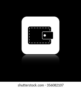 Wallet  - black vector icon