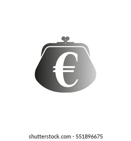 wallet - black  vector icon