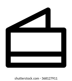 Wallet Bold Line Vector Icon