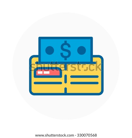 wallet budget icon suitable info graphics stock vector royalty free