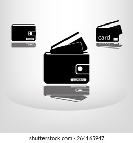 wallet, card