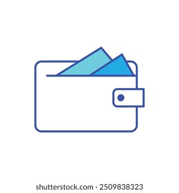 Wallet with cards icon on white background. Simple Wallet icon. Editable wallet, cash payment vector icon. Part of a big icon set family. Vector illustration. Eps file 36.