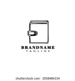 Logo-Vorlage für die digitale Brieftasche, Symbol Design schwarz, moderne einzelne Vektorgrafik