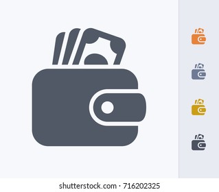 Wallet & Cash - Carbon Icons. A professional, pixel-aligned icon.  