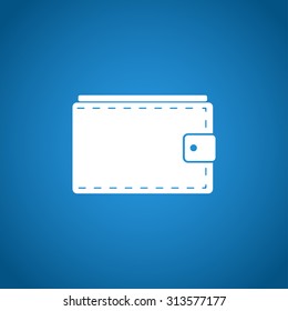 Wallet with cash simple icon. Vector illustration.