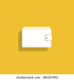 Wallet with cash simple icon. Vector illustration.