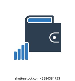 Wallet Chart Icon Sign Symbol