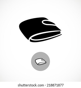 Wallet clean icon. Black and white versions.