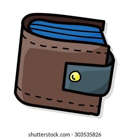 wallet color doodle