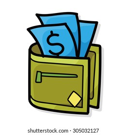 wallet color doodle