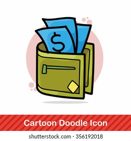 wallet color doodle