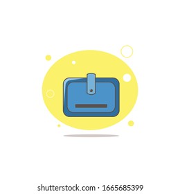 Wallet colorful flat vector icon