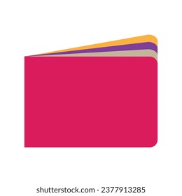 The wallet colorful vector format. money wallet digital payment method. coin book technology  services. 