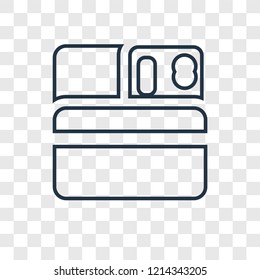 Wallet concept vector linear icon isolated on transparent background, Wallet concept transparency concept in outline style