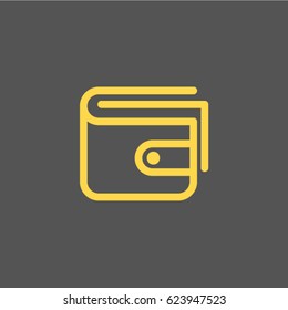 wallet. contour icon