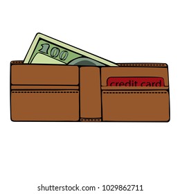 Wallet and credit card.