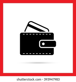 Wallet with credit card