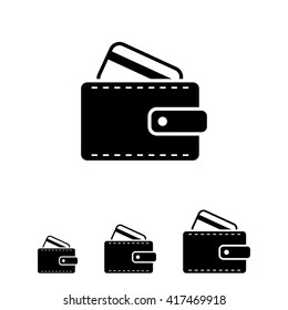 Wallet with credit card