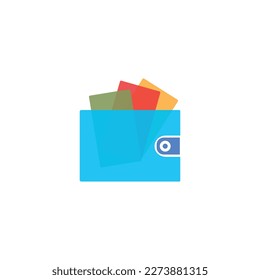 wallet with credit cards logo online payments