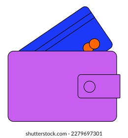 Wallet with credit cards vector symbol for web sites and mobile apps, financial business banking digital money cash coin