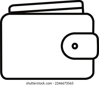 Wallet Debit or credit vector for simple icon