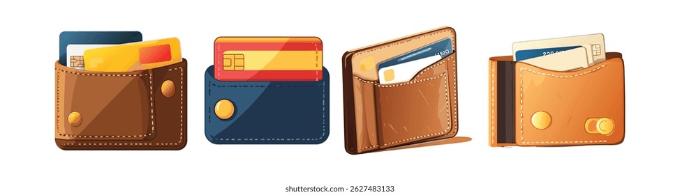 Wallet Designs Illustrations Design Template