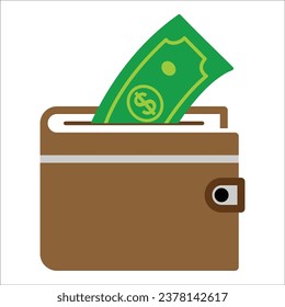 wallet - digital wallet icon vector design template