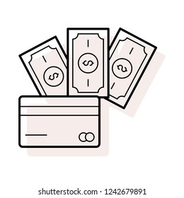 wallet  dollar  cash 
