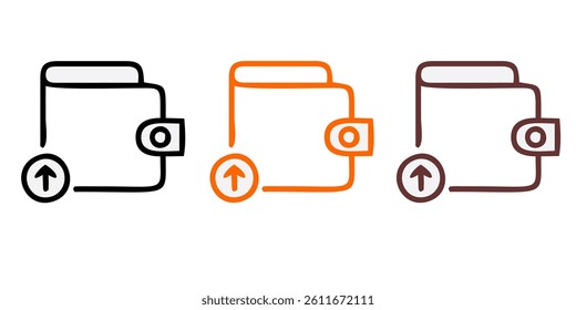 wallet with dollar coin icon. Represents finance, money, payment, savings, and digital currency. Ideal for business, e commerce, and financial technology visuals