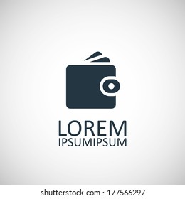 Wallet with dollars icon