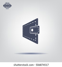 Wallet with dollars icon
