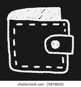 wallet doodle drawing