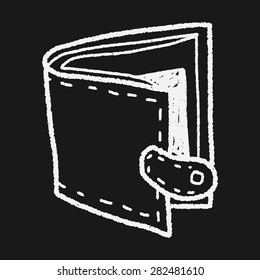 wallet doodle drawing