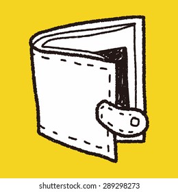 wallet doodle drawing