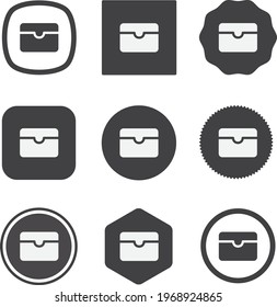 wallet fill icon . web icon set . icons collection. Simple vector illustration.