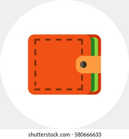 Wallet flat icon